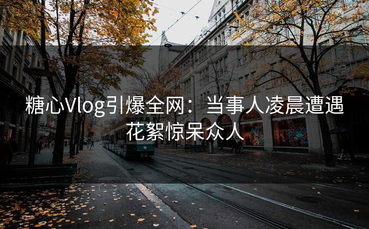 糖心Vlog引爆全网：当事人凌晨遭遇花絮惊呆众人