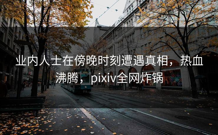 业内人士在傍晚时刻遭遇真相,热血沸腾,pixiv全网炸锅 业内人士在傍晚时刻遭遇真相,热血沸腾,pixiv全网炸锅